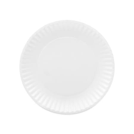 Ajm Packaging AJMPkg, Coated Paper Plates, 9 Inches, White, Round, 100PK CP9GOAWH